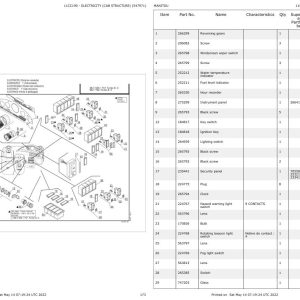 Manitou Telehandler MLT 630 TURBO SC E2 Parts Catalog 547971 1