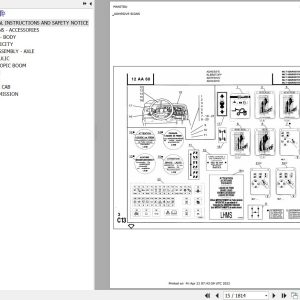 Manitou Telehandler MLT 632 TURBO POWERSHIFT MONO ULTRA Parts Catalog 547047