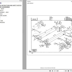 Manitou Telehandler MLT 633 LS TURBO Parts Catalog 547628