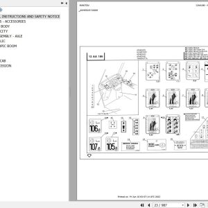 Manitou Telehandler MLT 633 LS TURBO SA Parts Catalog 547785
