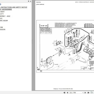 Manitou Telehandler MLT 633 TURBO POWERSHIFT Parts Catalog 547628
