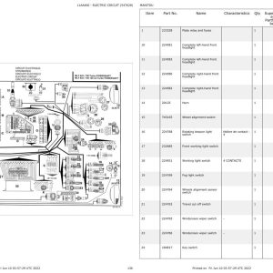 Manitou Telehandler MLT 633 TURBO POWERSHIFT Parts Catalog 547628 1