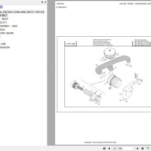 Manitou Telehandler MLT 634 120 POWERSHIFT ST3B Parts Catalog 647444