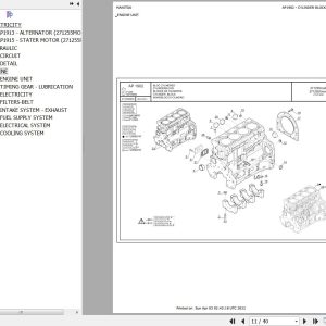 Manitou Telehandler MLT 634 TURBO SD E3 Parts Catalog 271255MOD