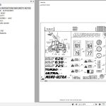 Manitou Telehandler MLT 725 TURBO MONO ULTRA S3 Parts Catalog 547001