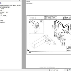 Manitou Telehandler MLT 725 TURBO S2 Parts Catalog 47949