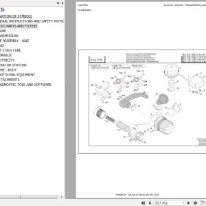 Manitou Telehandler MLT 730 115D V CP ST4 S1 Parts Catalog 647630