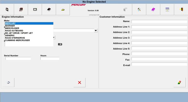 Mercury Computer Diagnostic System Version 9.08 Update 3