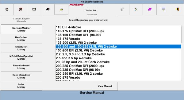 Mercury Computer Diagnostic System Version 9.08 Update 4