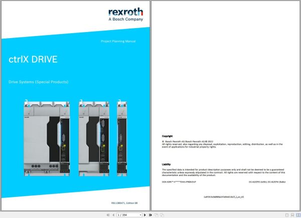 Rexroth Electric Drives and Controls Operating Assembly Instruction 5.21GB PDF 5