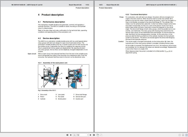 Rexroth Gear Hydraulics Mobile Robotics Operating Assembly Instruction 2.10GB PDF 2