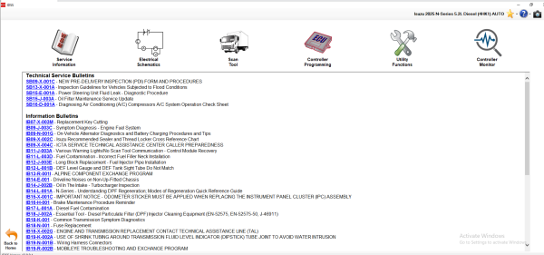 Isuzu IDSS USA 12.2024 Diagnostic Service System 3