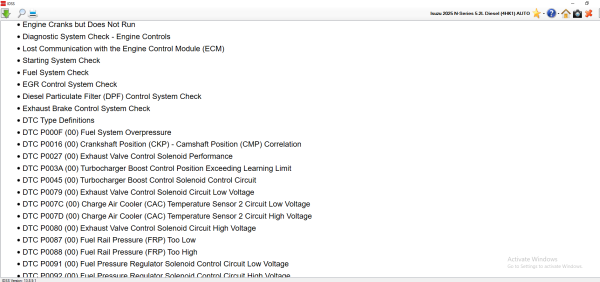 Isuzu IDSS USA 12.2024 Diagnostic Service System 4