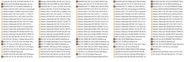 Manitou Telehandler MLT 14.1 GB Repair Manual Operator Manuals Part Manual Update 2021 4