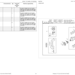 Manitou Telehandler MLT 731 TURBO LSU SF E3 Parts Catalog 307768MOD 1