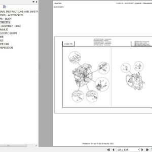 Manitou Telehandler MLT 731 TURBO SE E3 Parts Catalog 647056