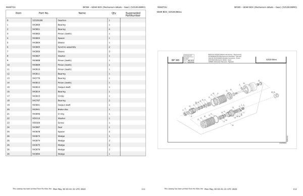 Manitou Telehandler MLT 733 105 D ST4 S1 Parts Catalog 647599 1