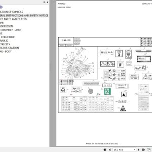 Manitou Telehandler MLT 733 115 D ST5 S1 Parts Catalog 647832