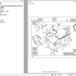 Manitou Telehandler MLT 733 H LSU TURBO Parts Catalog 547793