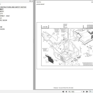 Manitou Telehandler MLT 735 120 LSU POWERSHIFT S7 E3 Parts Catalog 647387