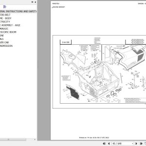Manitou Telehandler MLT 735 120 LSU S7 E3 Parts Catalog 647387