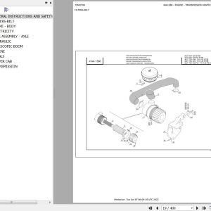 Manitou Telehandler MLT 735 120 POWERSHIFT ST3B Parts Catalog 647444
