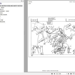 Manitou Telehandler MLT 740 120 LSU POWERSHIFT Parts Catalog 547793