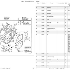 Manitou Telehandler MLT 740 TURBO Parts Catalog 547793 1