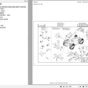 Manitou Telehandler MLT 741 100 ST3B Parts Catalog 647444