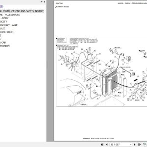 Manitou Telehandler MLT 741 120 LSU POWERSHIFT S2 E2 Parts Catalog 547852