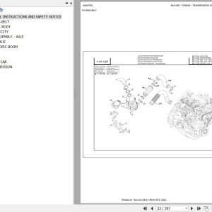Manitou Telehandler MLT 741 120 POWERSHIFT ST3B Parts Catalog 647444