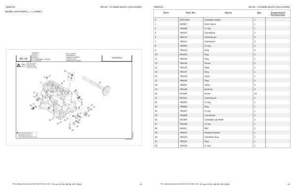 Manitou Telehandler MLT 840 115 PS JD ST4 S2 Parts Catalog 647600 1