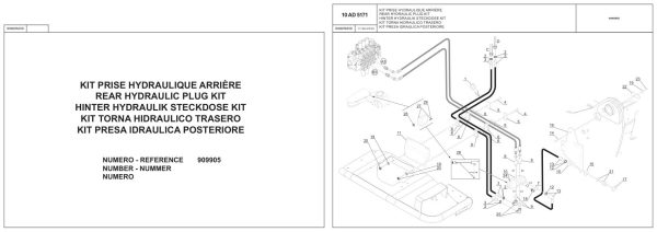 Manitou Telehandler MLT 845 100D H LSU ST3B S1 Parts Catalog 648965 1