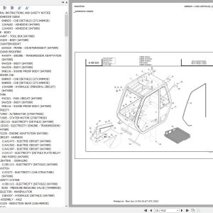 Manitou Telehandler MLT 845 H TURBO LSU S3 E3 Parts Catalog