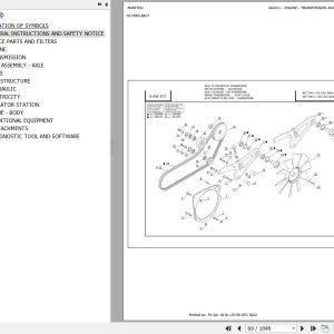 Manitou Telehandler MLT 940 L 120 LSU S3 E2 Parts Catalog 547850
