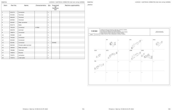 Manitou Telehandler MLT 961 145 V PLUS L JD ST4 S1 Parts Catalog 649085 1