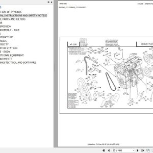 Manitou Telehandler MLT X 1035 100 LT LSU S6 E3 Parts Catalog 647121