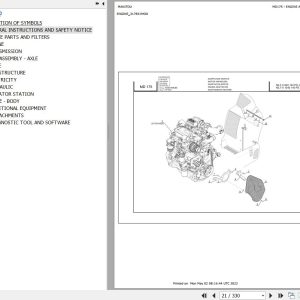 Manitou Telehandler MLT X 1040 140 PS L JD ST3A S1 Parts Catalog 647601