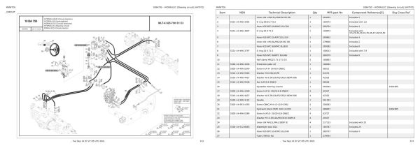 Manitou Telehandler MLT X 625 75H S1 E3 AUS ARMY Parts Catalog 647972 1