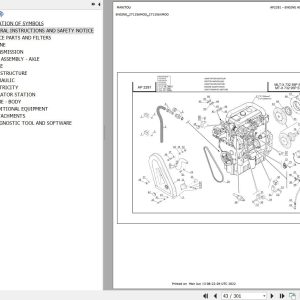 Manitou Telehandler MLT X 732 95P ST3A S1 Parts Catalog 647531