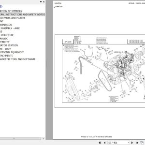 Manitou Telehandler MLT X 735 TURBO LSU S6 E3 Parts Catalog 647121
