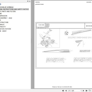 Manitou Telehandler MLT X 741 140 V PLUS D ST3A S1 Parts Catalog 647664