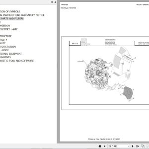 Manitou Telehandler MLT X 840 140 PS JD ST3A S1 Parts Catalog 647601