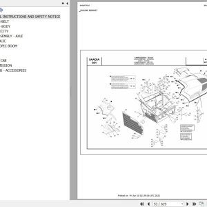 Manitou Telehandler MLT X 845 120 H S4 E3 Parts Catalog 648628
