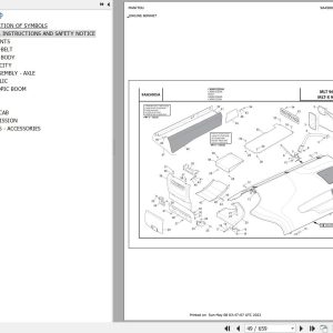 Manitou Telehandler MLT X 960 H 140 ST3A Parts Catalog 648807