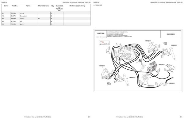 Manitou Telehandler MRT 1640 EASY 75P 360 ST4 S1 Parts Catalog 649115 1