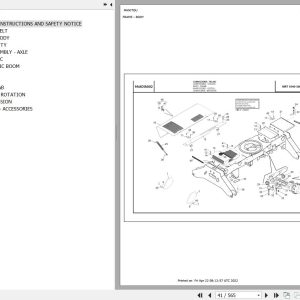 Manitou Telehandler MRT 1840 360 EASY ST3B Parts Catalog 648778