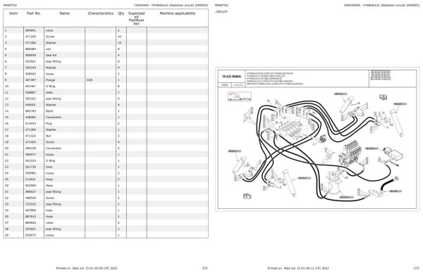 Manitou Telehandler MRT 1840 EASY 55P 360 ST4 S2 Parts Catalog 649055 1