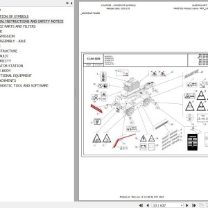 Manitou Telehandler MRT 1845 400 75D ST5 S1 Parts Catalog 649294