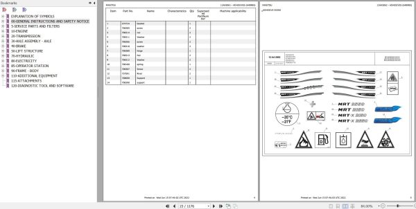 Manitou Telehandler MRT 2150 PRIVILEGE PLUS ST4 S2 Parts Catalog